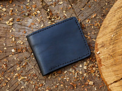 Two-Tone Leather Bifold Wallet – Made to Order Minimalist Wallet for Men