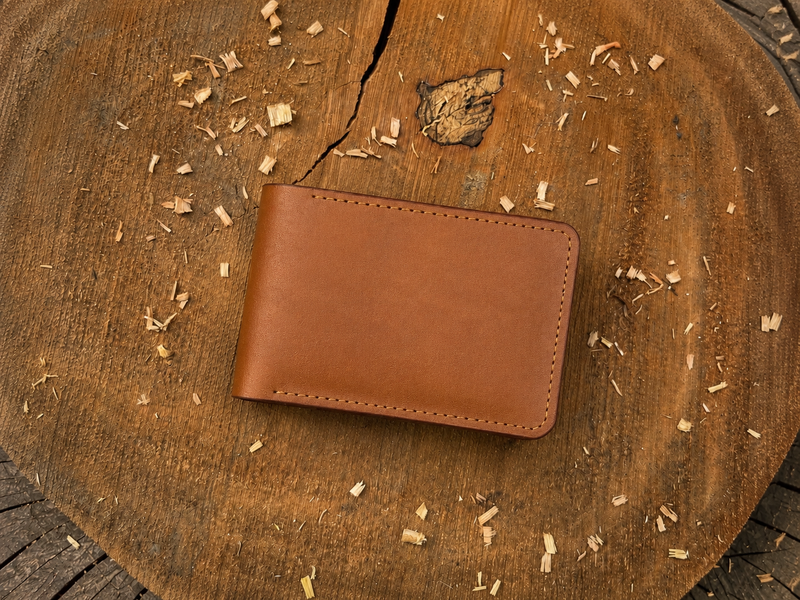 Genuine Cowhide Leather Bifold Wallet | Classic Men’s Wallet | Everyday Leather Wallet